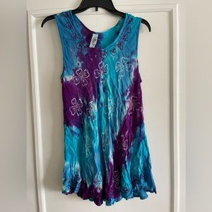 Blue & Purple Light Tank Top